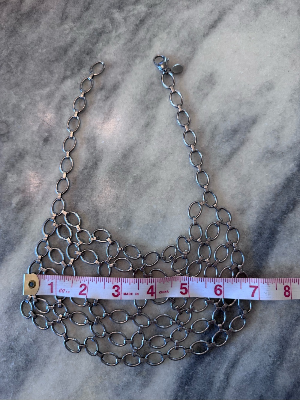 Steel by Design - Women’s bib necklace - Picture 4 of 9